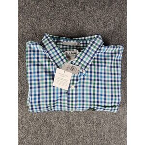 New LL Bean Mens Shirt WrinkleFree Kennebunk Sport Traditional Fit 2XL-Tall 1369
